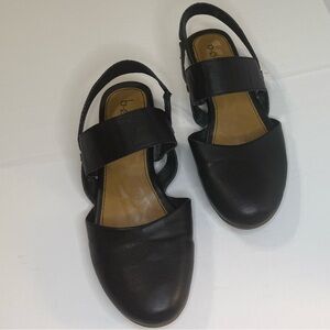 Naturalizer Sz 9 Black Soft Leather Flats